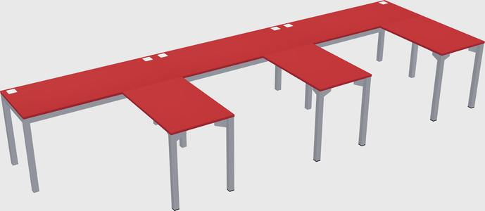 L-shaped desk