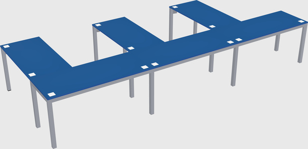 L-shaped desk