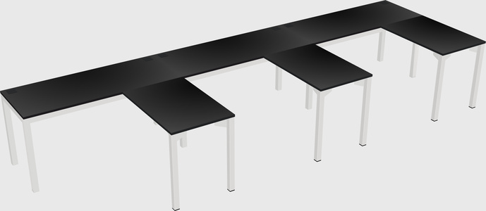 L-shaped desk