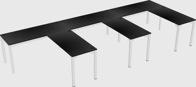 L-shaped desk