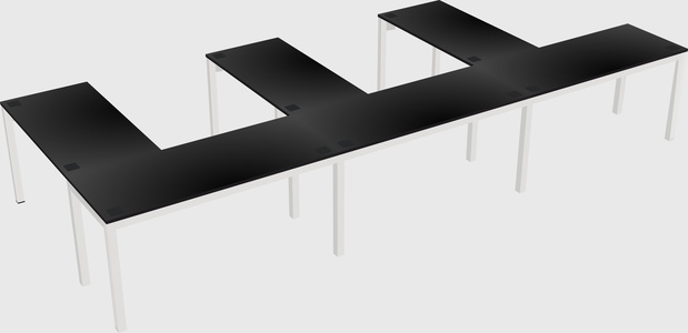L-shaped desk