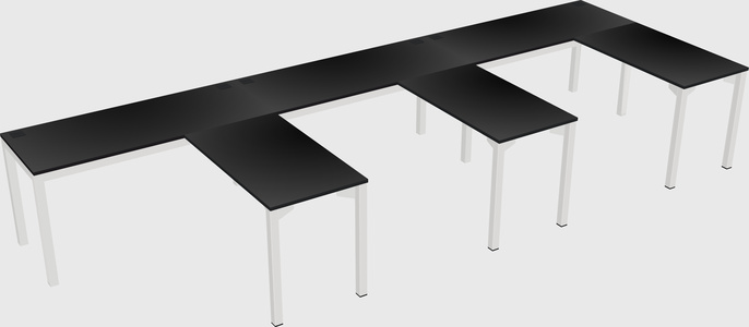 L-shaped desk