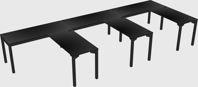 L-shaped desk