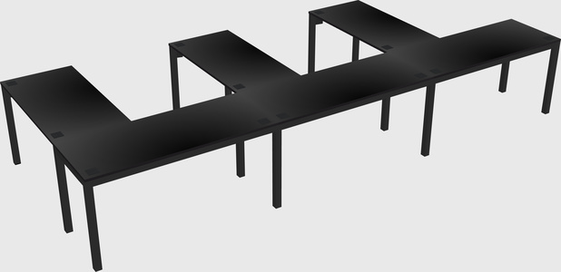 L-shaped desk