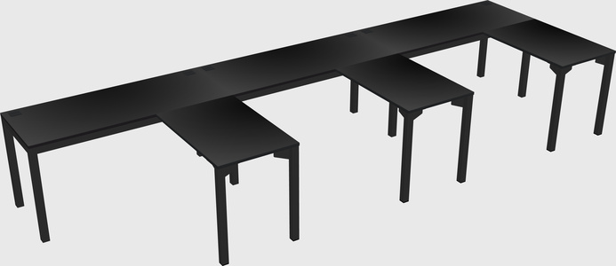 L-shaped desk