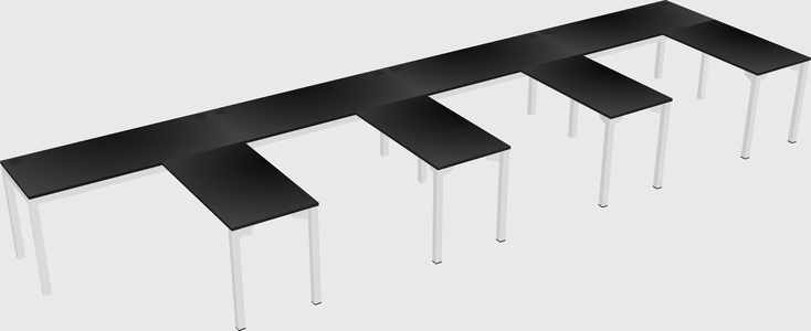 L-shaped desk