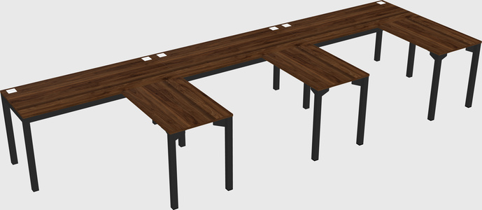 L-shaped desk