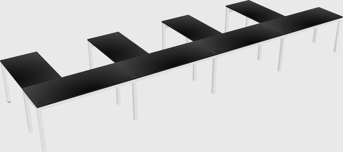L-shaped desk