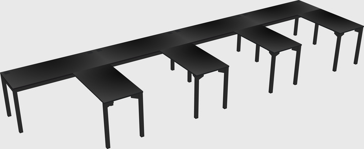 L-shaped desk