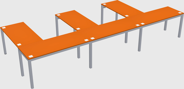L-shaped desk