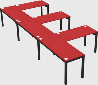 L-shaped desk