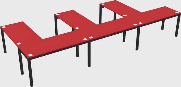 L-shaped desk