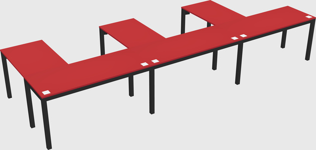 L-shaped desk