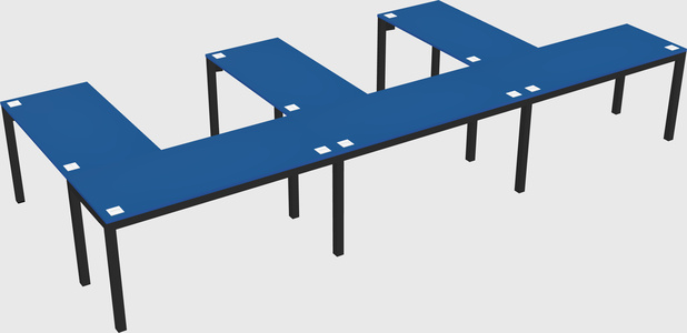 L-shaped desk