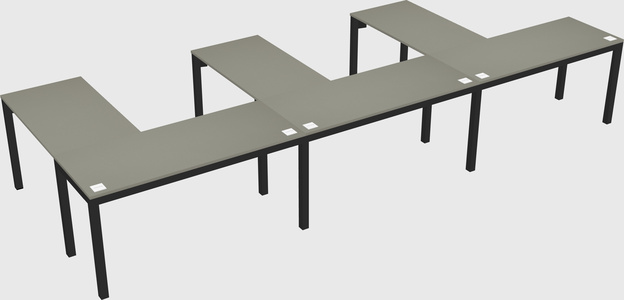 L-shaped desk