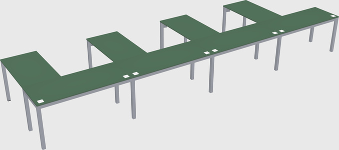 L-shaped desk