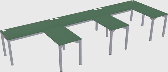 L-shaped desk