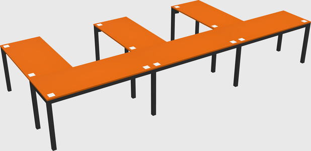 L-shaped desk