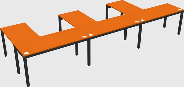 L-shaped desk