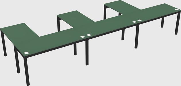 L-shaped desk