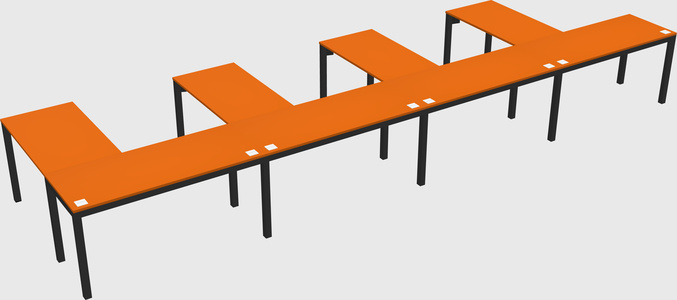 L-shaped desk