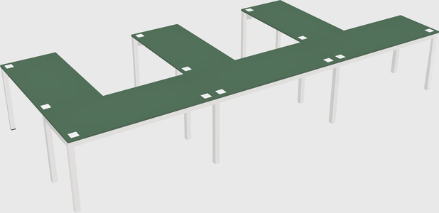 L-shaped desk