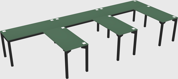 L-shaped desk