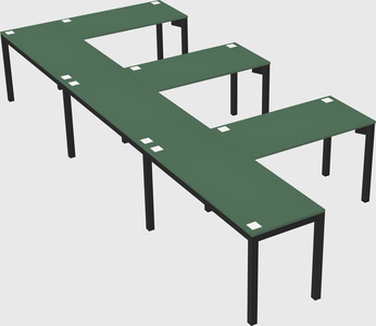 L-shaped desk