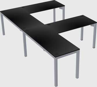 L-shaped desk