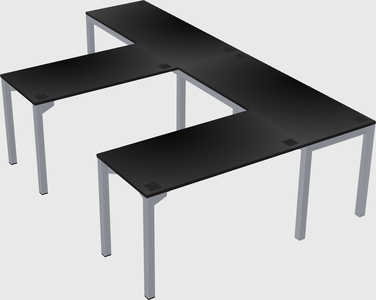 L-shaped desk