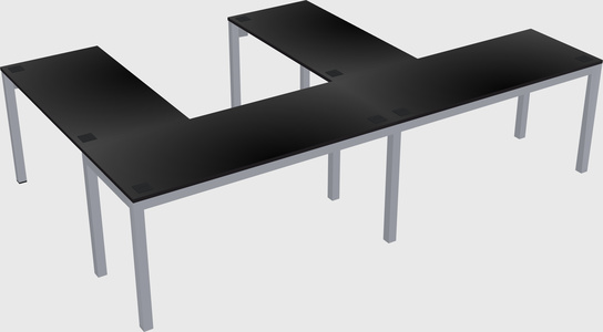 L-shaped desk