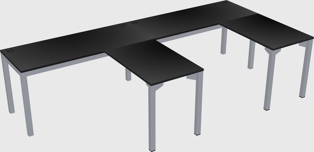 L-shaped desk