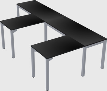 L-shaped desk