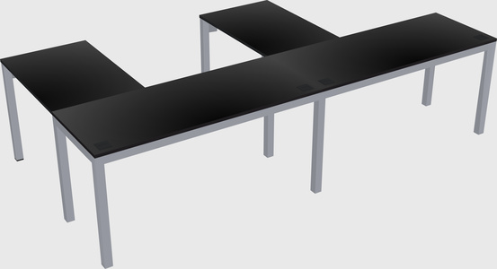 L-shaped desk