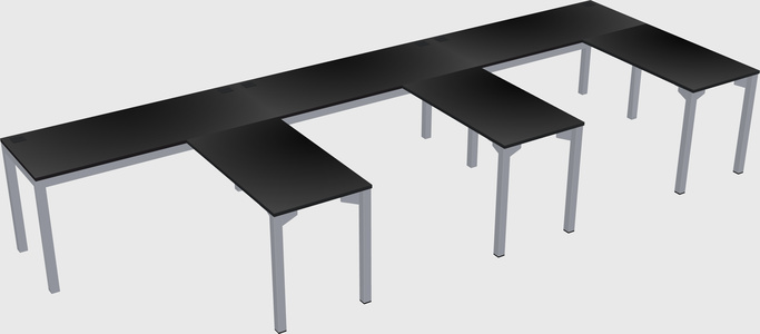 L-shaped desk
