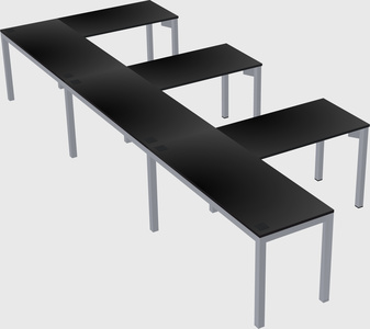 L-shaped desk