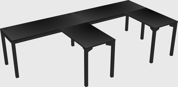 L-shaped desk
