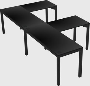 L-shaped desk