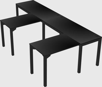 L-shaped desk