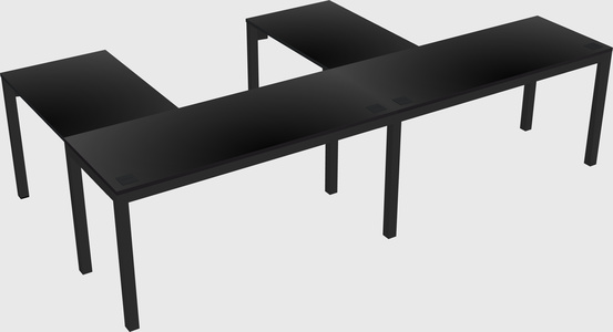 L-shaped desk