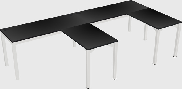 L-shaped desk