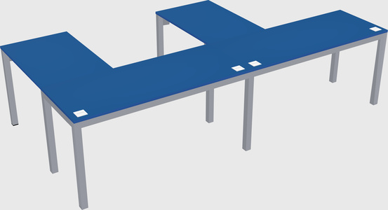 L-shaped desk