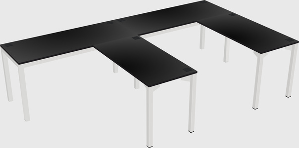 L-shaped desk