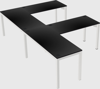 L-shaped desk