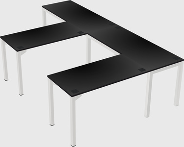 L-shaped desk