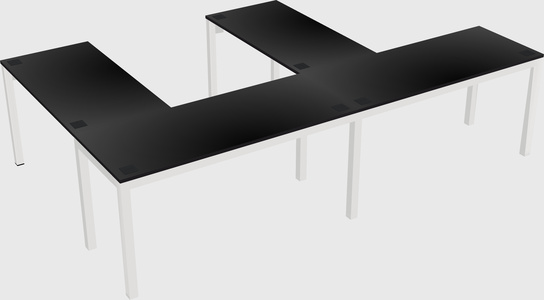 L-shaped desk