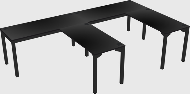 L-shaped desk