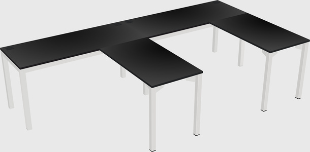 L-shaped desk