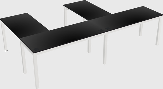 L-shaped desk