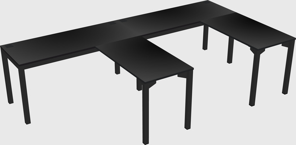 L-shaped desk